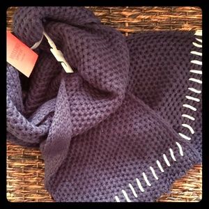 Mossimo Navy Blue Knit Scarf